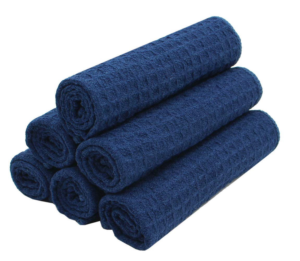 Verasong Microfiber Kitchen Cleaning Cloth Thick Dish Rags Waffle Weave Washcloths Dish Cloths Ultra Absorbent Odor Free 12Inch